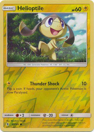 Helioptile : GUARDIANS RISING (Reverse holo) - 43/145