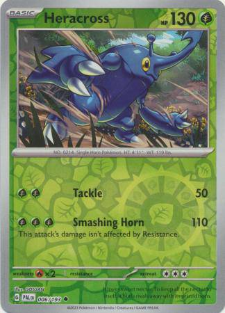 Heracross : PALDEA EVOLVED (Reverse holo) - 006/193