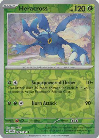 Heracross : SCARLET & VIOLET BASE (Reverse holo) - 002/198