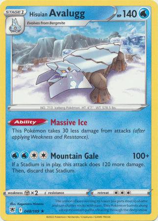 Hisuian Avalugg : ASTRAL RADIANCE - 048/189