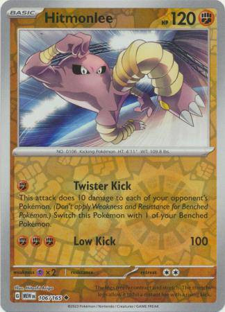 Hitmonlee : 151 (Reverse holo) - 106/165