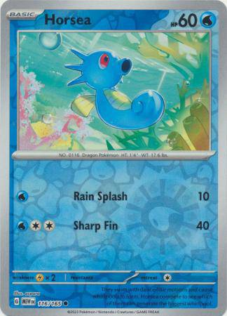 Horsea : 151 (Reverse holo) - 116/165