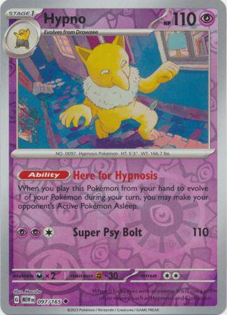 Hypno : 151 (Reverse holo) - 097/165