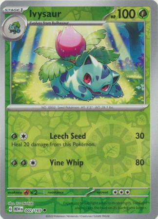Ivysaur : 151 (Reverse holo) - 002/165