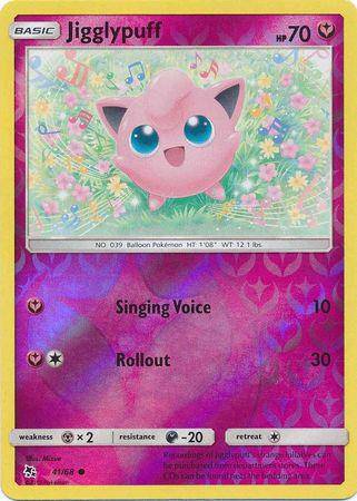 Jigglypuff : HIDDEN FATES (Reverse holo) - 41/68