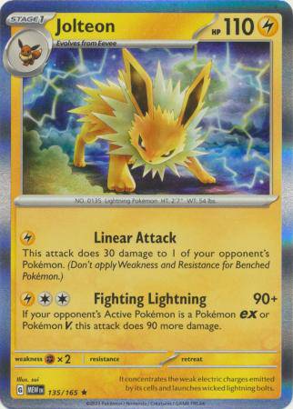 Jolteon : 151 (Holo) - 135/165