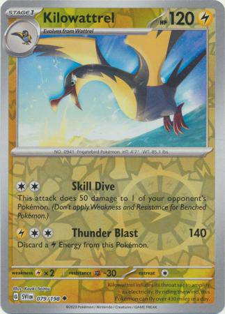 Kilowattrel : SCARLET & VIOLET BASE (Reverse holo) - 079/198