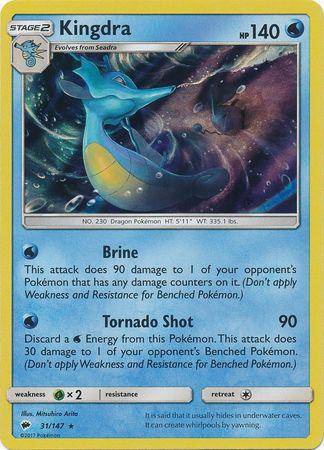 Kingdra : BURNING SHADOWS (Holo) - 31/147 - Lockett Labs UK