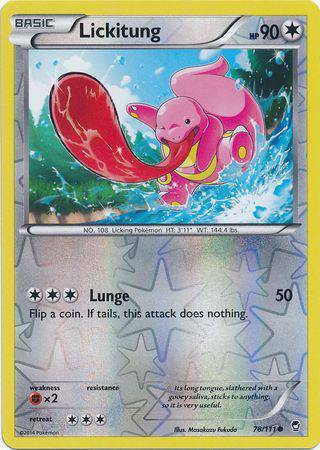 Lickitung : FURIOUS FISTS (Reverse holo) - 78/111