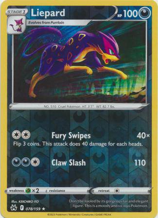 Liepard : CROWN ZENITH (Reverse holo) - 078/159