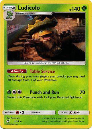 Ludicolo : DETECTIVE PIKACHU (Holo) - 2/18 - Lockett Labs UK