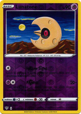 Lunatone : DARKNESS ABLAZE - 072/189