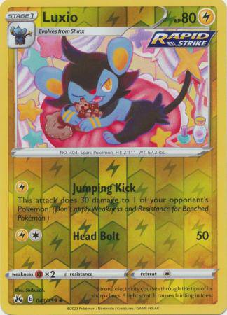 Luxio : CROWN ZENITH (Reverse holo) - 041/159