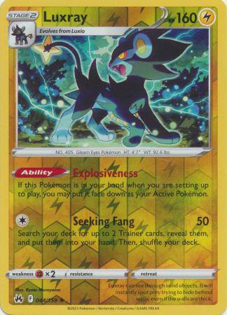 Luxray : CROWN ZENITH (Reverse holo) - 044/159