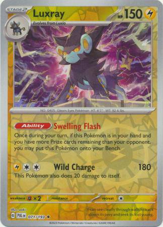 Luxray : PALDEA EVOLVED (Reverse holo) - 071/193