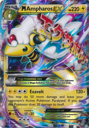 M Ampharos EX : ANCIENT ORIGINS - 28/98