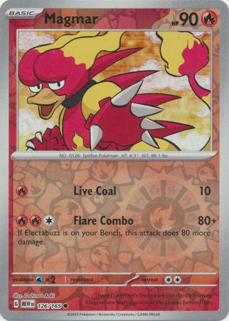 Magmar : 151 (Reverse holo) - 126/165