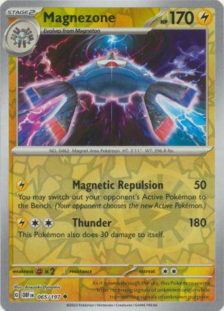 Magnezone : OBSIDIAN FLAMES (Reverse holo) - 065/197