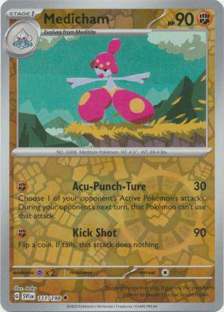 Medicham : SCARLET & VIOLET BASE (Reverse holo) - 111/198