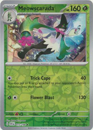 Meowscarada : SCARLET & VIOLET BASE (Reverse holo) - 015/198