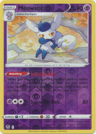 Meowstic : SILVER TEMPEST (Reverse holo) - 082/195