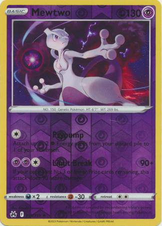 Mewtwo : CROWN ZENITH (Reverse holo) - 059/159