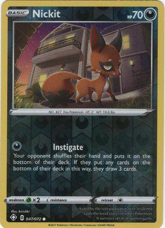 Nickit : SHINING FATES (Reverse holo) - 047/072