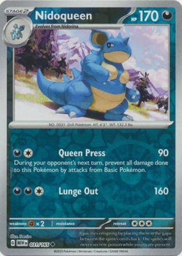 Nidoqueen : 151 (Reverse holo) - 031/165