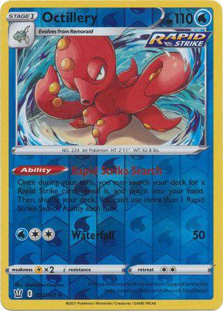 Octillery : BATTLE STYLES (Reverse holo) - 037/163