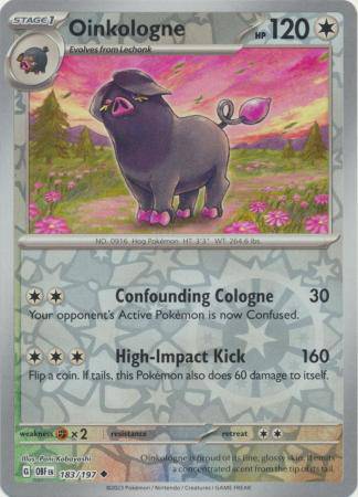 Oinkologne : OBSIDIAN FLAMES (Reverse holo) - 183/197