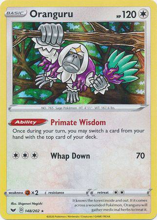Oranguru : SWORD & SHIELD BASE (Holo) - 148/202