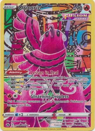 Oricorio : CROWN ZENITH - GG04/GG70