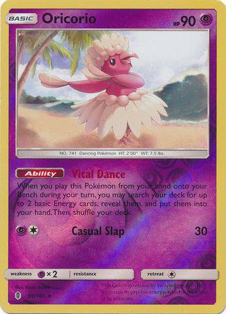 Oricorio : GUARDIANS RISING (Reverse holo) - 55/145