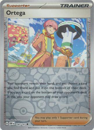Ortega : OBSIDIAN FLAMES (Reverse holo) - 190/197
