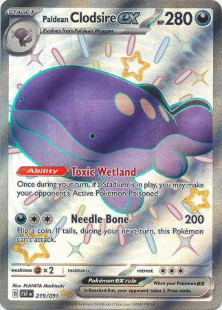 Paldean Clodsire ex : PALDEAN FATES - 219/091