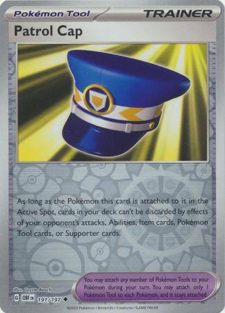 Patrol Cap : OBSIDIAN FLAMES (Reverse holo) - 191/197