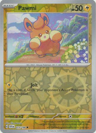 Pawmi : SCARLET & VIOLET BASE (Reverse holo) - 073/198