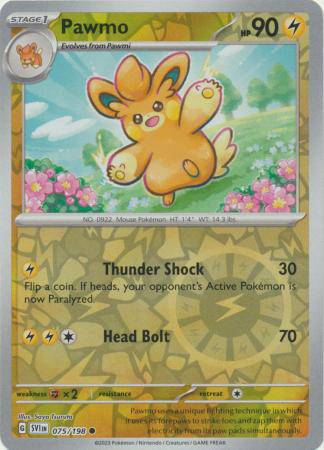 Pawmo : SCARLET & VIOLET BASE (Reverse holo) - 075/198