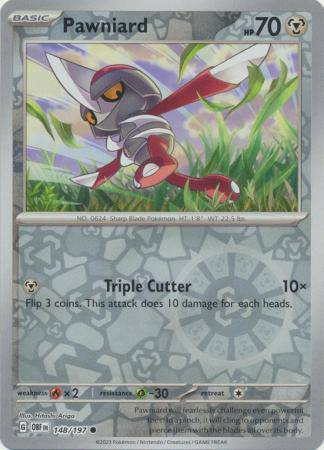 Pawniard : OBSIDIAN FLAMES (Reverse holo) - 148/197