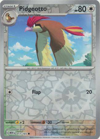 Pidgeotto : 151 (Reverse holo) - 017/165