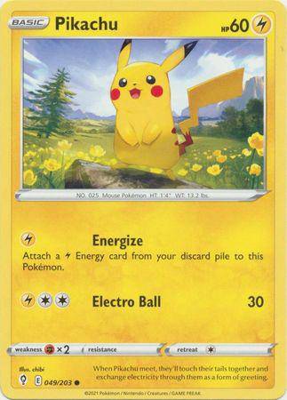 Pikachu : EVOLVING SKIES - 049/203 - Lockett Labs UK