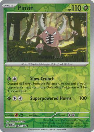 Pinsir : TWILIGHT MASQUERADE (Reverse holo) - 003/167