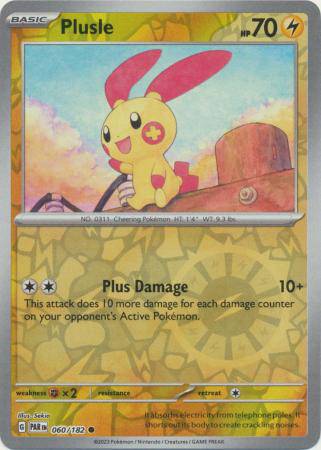 Plusle : PARADOX RIFT (Reverse holo) - 060/182