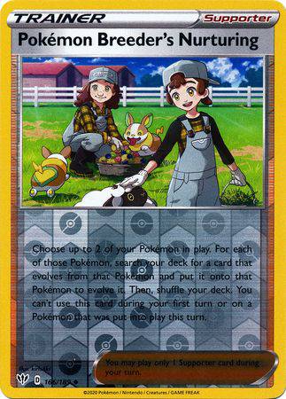 Pokemon Breeder's Nurturing : DARKNESS ABLAZE (Reverse holo) - 166/189
