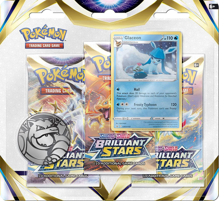 Pokemon : Brilliant Stars 3-Pack Blister - Glaceon