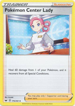 Pokemon Center Lady : SWORD & SHIELD BASE - 176/202