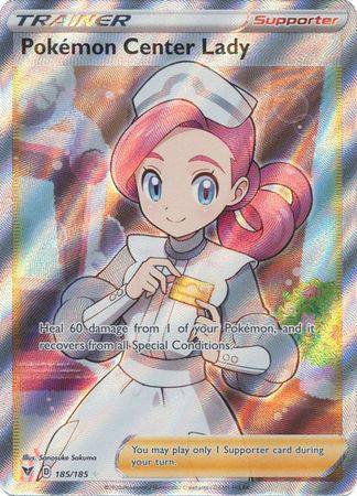 Pokemon Center Lady : VIVID VOLTAGE - 185/185
