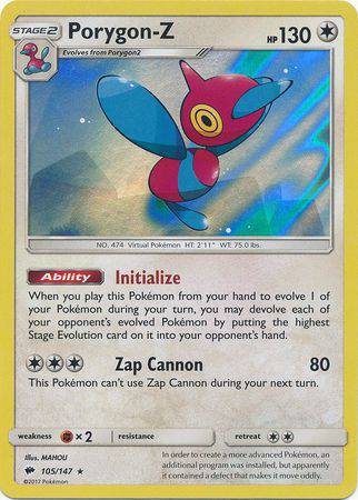 Porygon-Z : BURNING SHADOWS (Holo) - 105/147