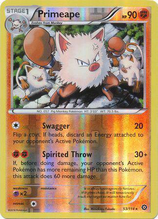 Primeape : STEAM SIEGE (Reverse holo) - 53/114