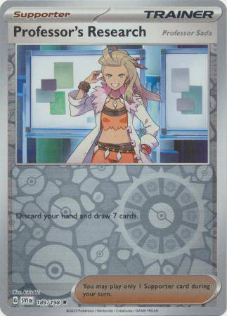 Professor's Research (Professor Sada) : SCARLET & VIOLET BASE (Reverse holo) - 189/198